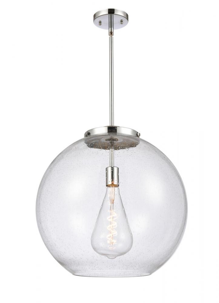 Athens - 1 Light - 18 inch - Polished Chrome - Cord hung - Pendant