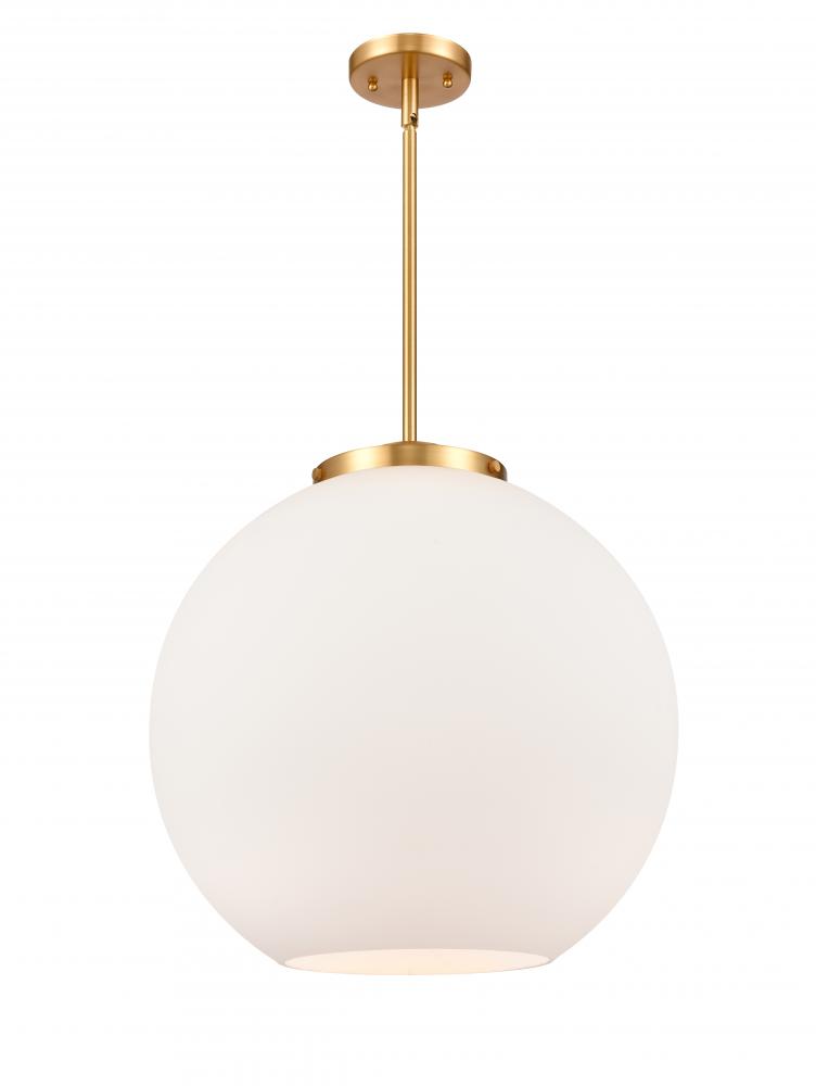 Athens - 1 Light - 18 inch - Satin Gold - Cord hung - Pendant