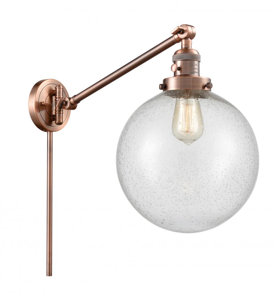 Beacon - 1 Light - 10 inch - Antique Copper - Swing Arm