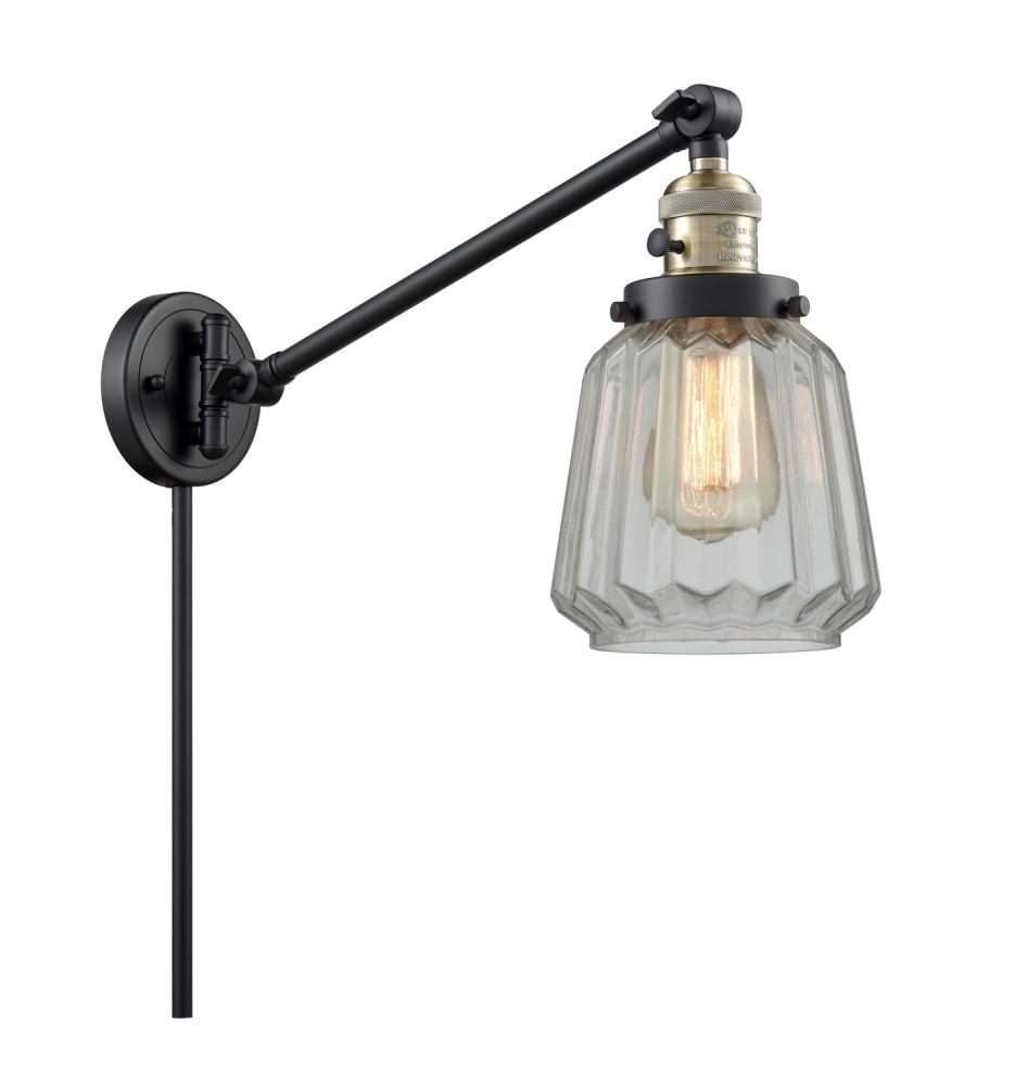 Chatham - 1 Light - 8 inch - Black Antique Brass - Swing Arm