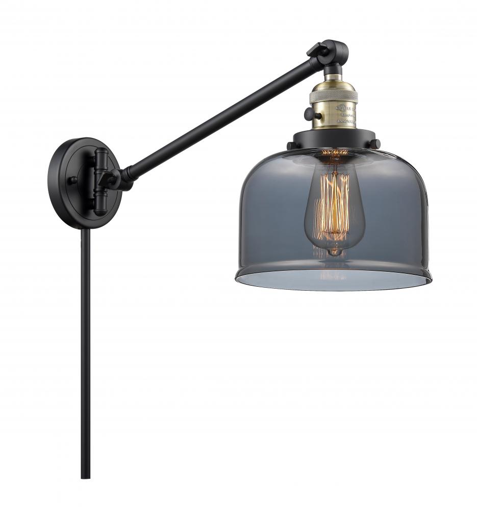 Bell - 1 Light - 8 inch - Black Antique Brass - Swing Arm