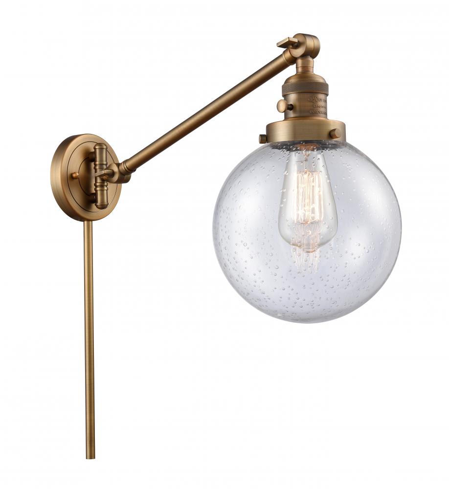 Beacon - 1 Light - 8 inch - Brushed Brass - Swing Arm