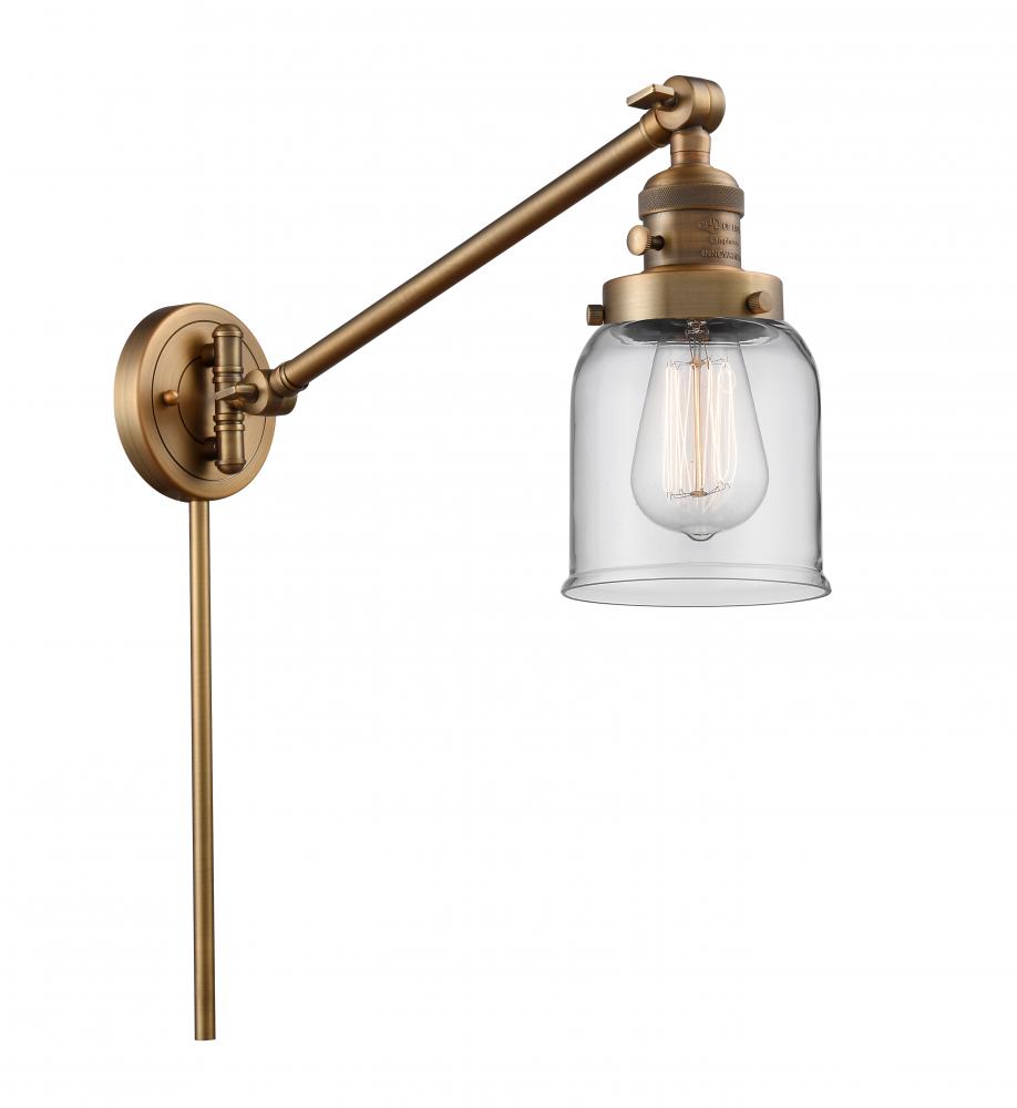 Bell - 1 Light - 8 inch - Brushed Brass - Swing Arm