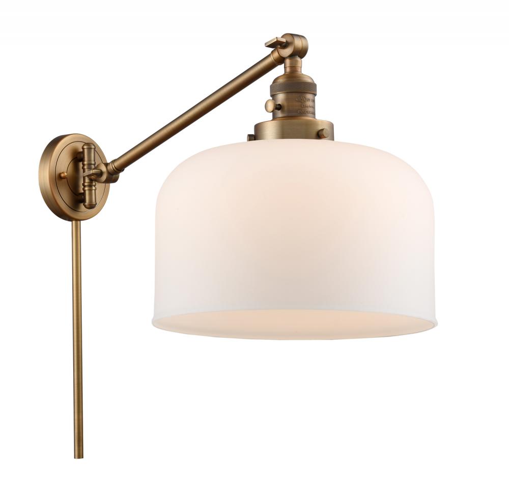 Bell - 1 Light - 12 inch - Brushed Brass - Swing Arm