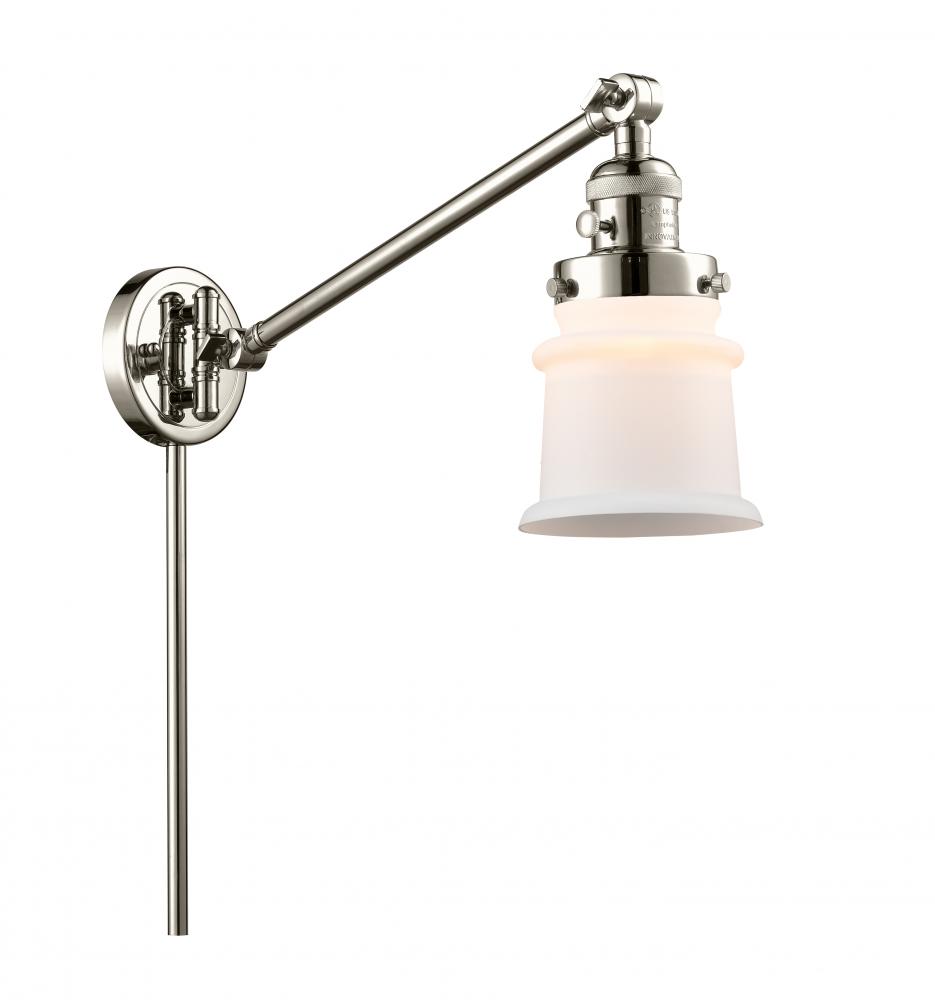 Canton - 1 Light - 8 inch - Polished Nickel - Swing Arm