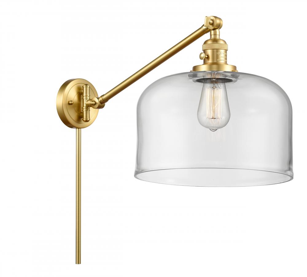 Bell - 1 Light - 12 inch - Satin Gold - Swing Arm