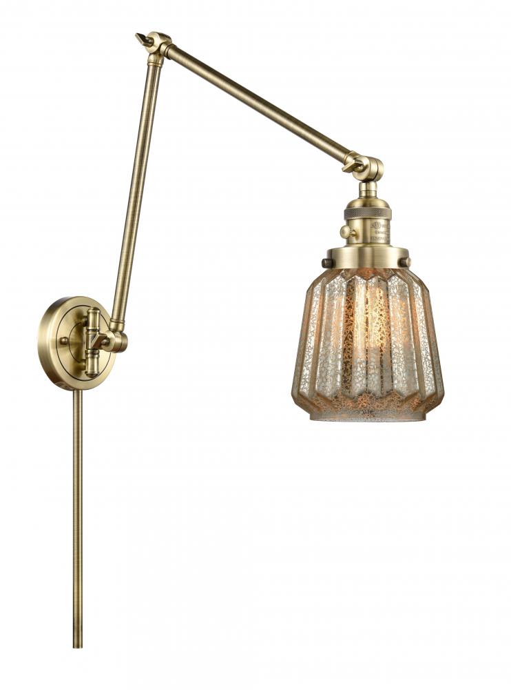 Chatham - 1 Light - 8 inch - Antique Brass - Swing Arm