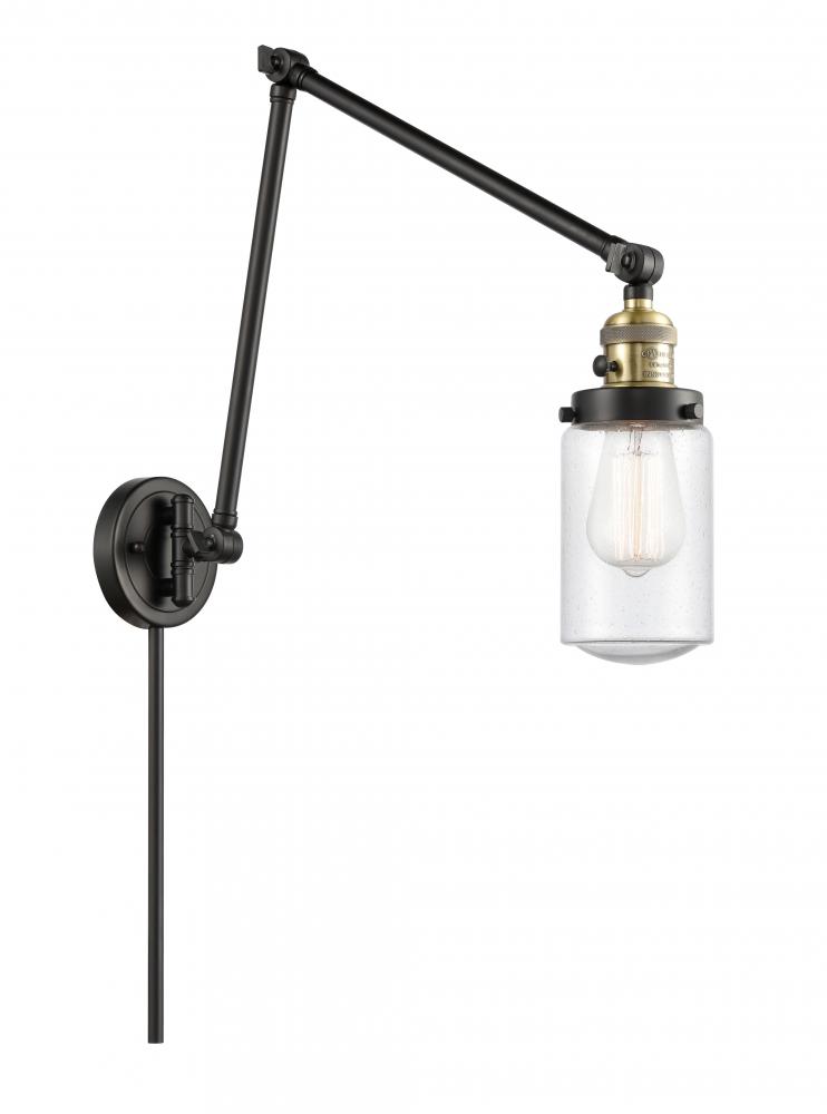 Dover - 1 Light - 5 inch - Black Antique Brass - Swing Arm