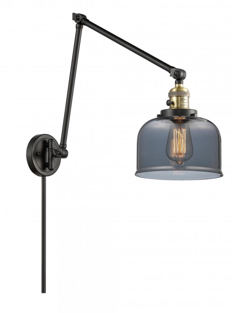 Bell - 1 Light - 8 inch - Black Antique Brass - Swing Arm