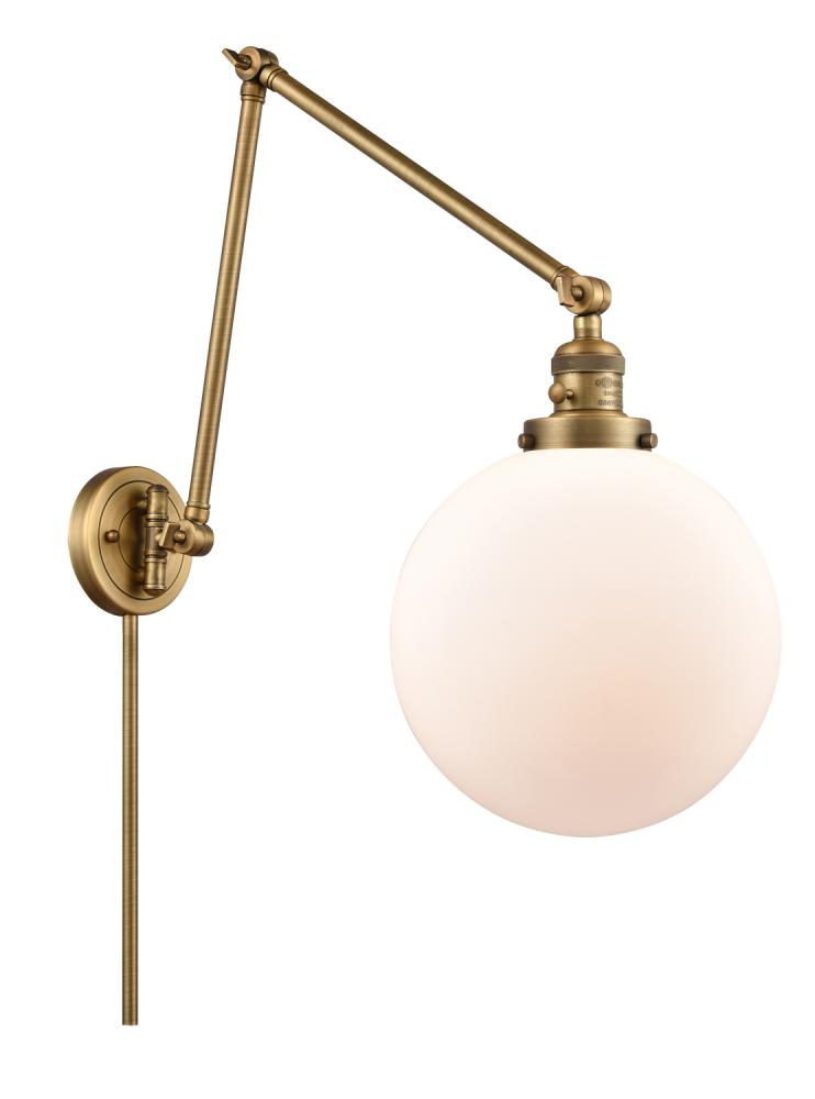 Beacon - 1 Light - 10 inch - Brushed Brass - Swing Arm