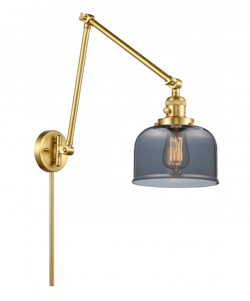 Bell - 1 Light - 8 inch - Satin Gold - Swing Arm