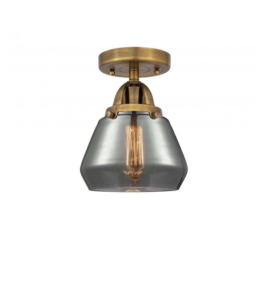 Fulton - 1 Light - 7 inch - Brushed Brass - Semi-Flush Mount