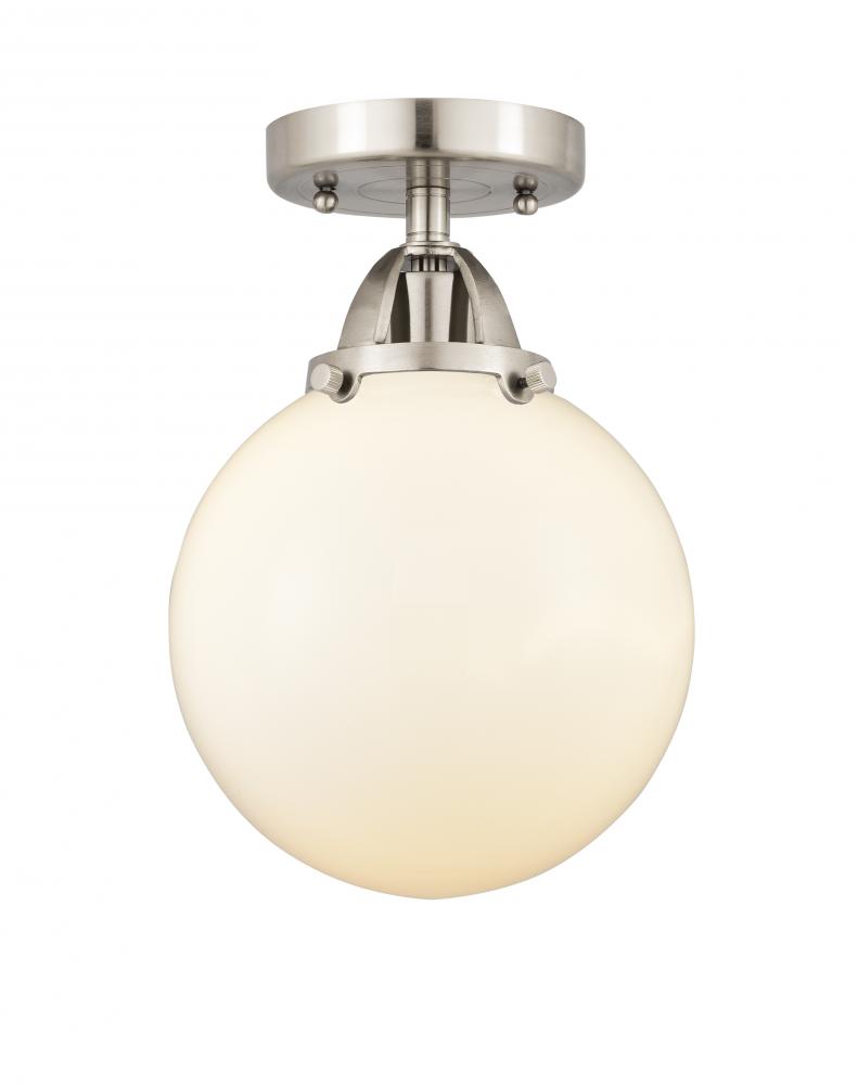 Beacon - 1 Light - 8 inch - Brushed Satin Nickel - Semi-Flush Mount