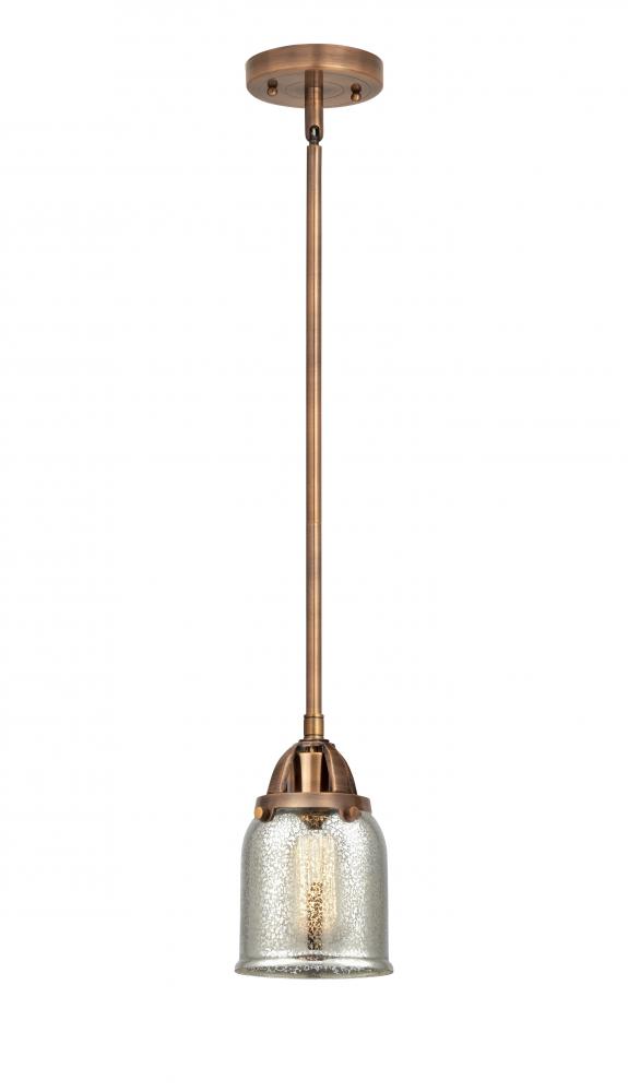 Bell - 1 Light - 5 inch - Antique Copper - Cord hung - Mini Pendant