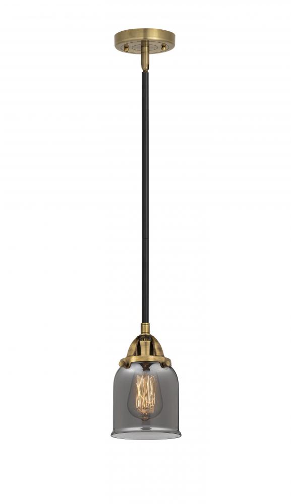 Bell - 1 Light - 5 inch - Black Antique Brass - Cord hung - Mini Pendant