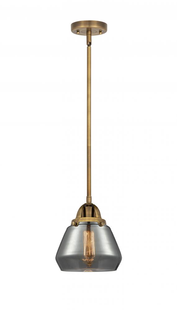 Fulton - 1 Light - 7 inch - Brushed Brass - Cord hung - Mini Pendant