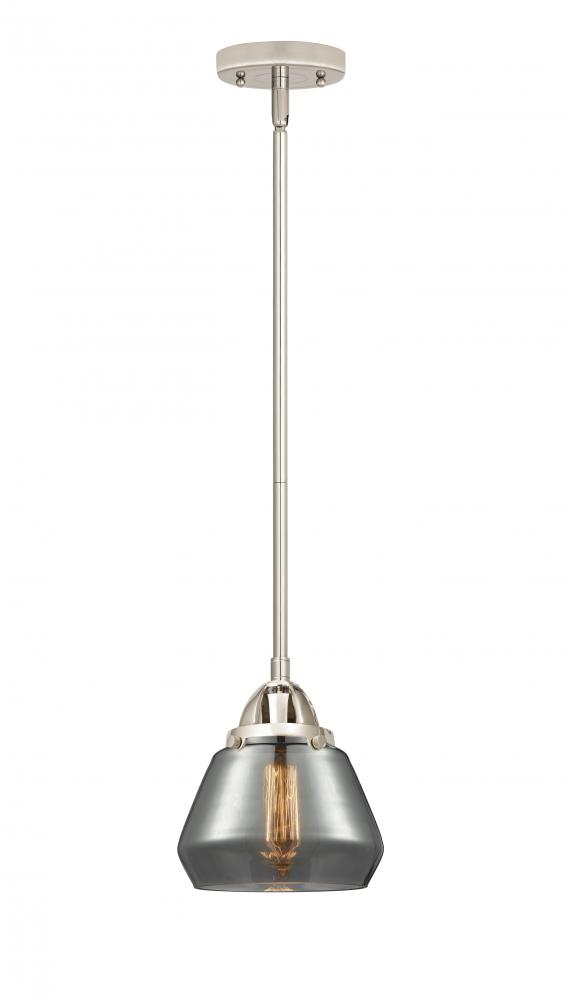 Fulton - 1 Light - 7 inch - Polished Nickel - Cord hung - Mini Pendant