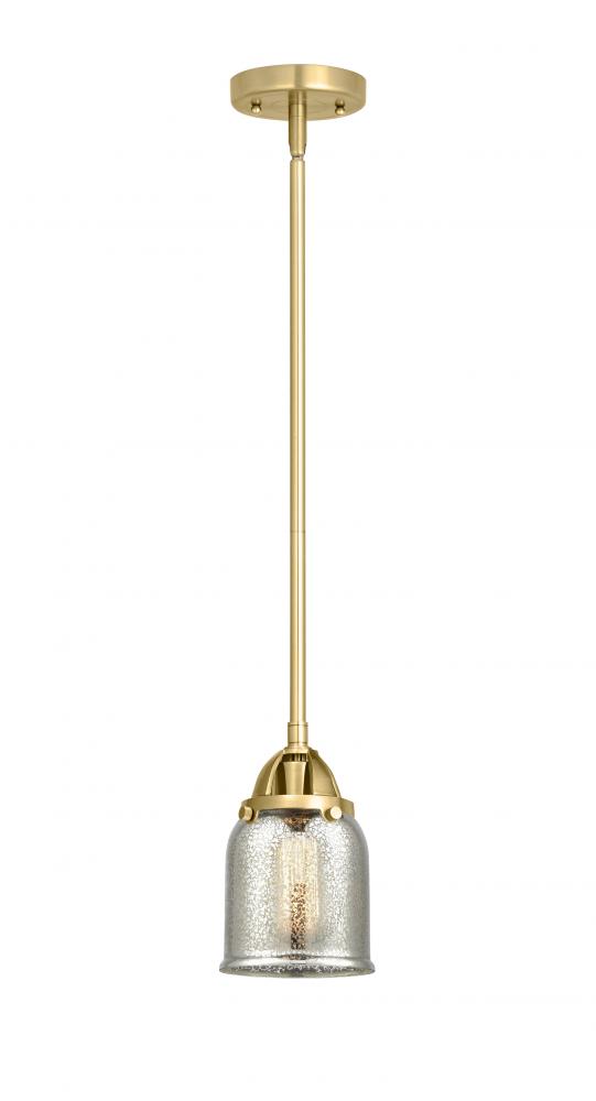 Bell - 1 Light - 5 inch - Satin Gold - Cord hung - Mini Pendant