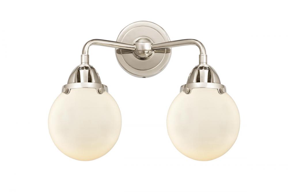 Beacon - 2 Light - 14 inch - Polished Nickel - Bath Vanity Light