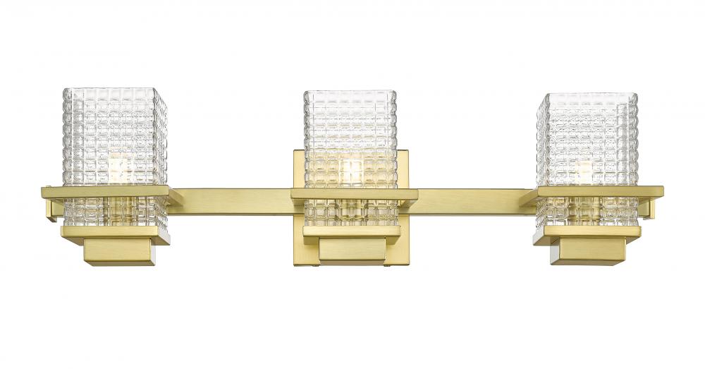 Wellfleet - 3 Light - 24 inch - Satin Gold - Bath Vanity Light