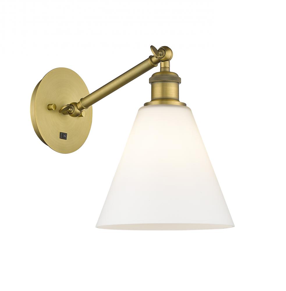 Berkshire - 1 Light - 8 inch - Brushed Brass - Sconce