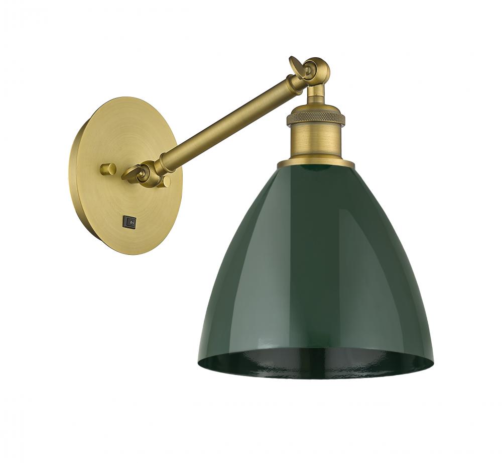 Plymouth - 1 Light - 8 inch - Brushed Brass - Sconce