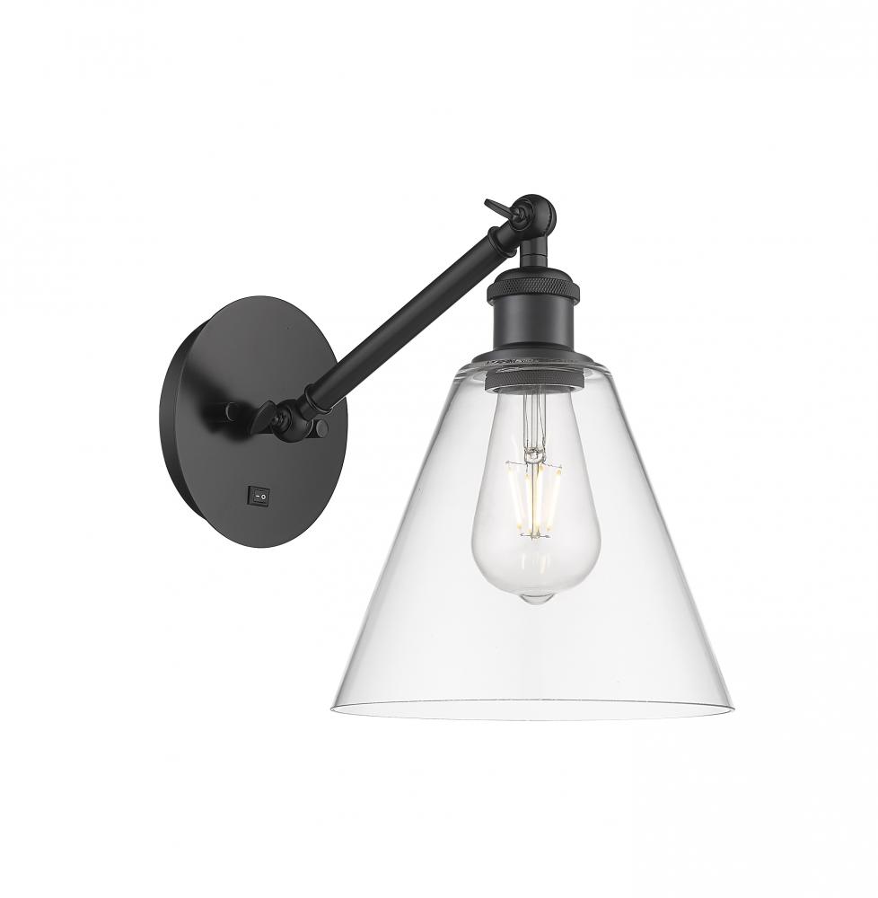 Berkshire - 1 Light - 8 inch - Matte Black - Sconce