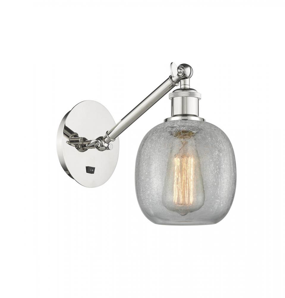 Belfast - 1 Light - 6 inch - Polished Nickel - Sconce