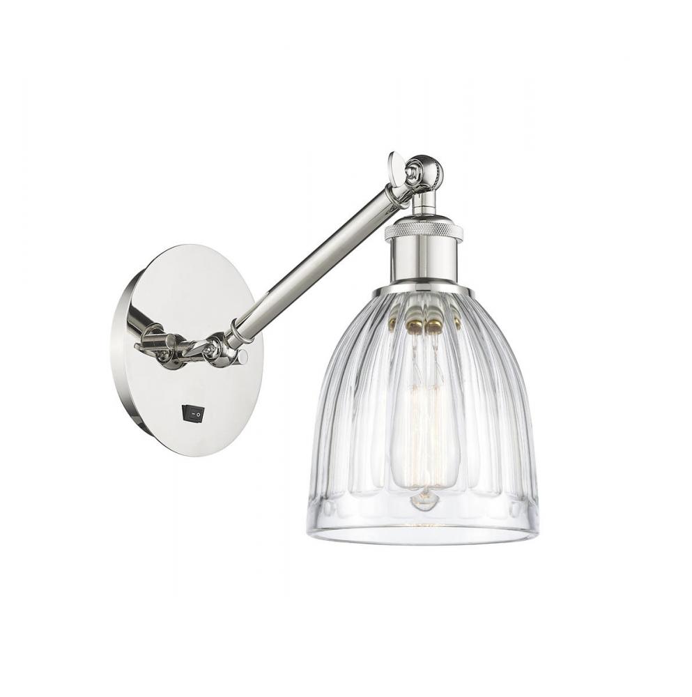 Brookfield - 1 Light - 6 inch - Polished Nickel - Sconce