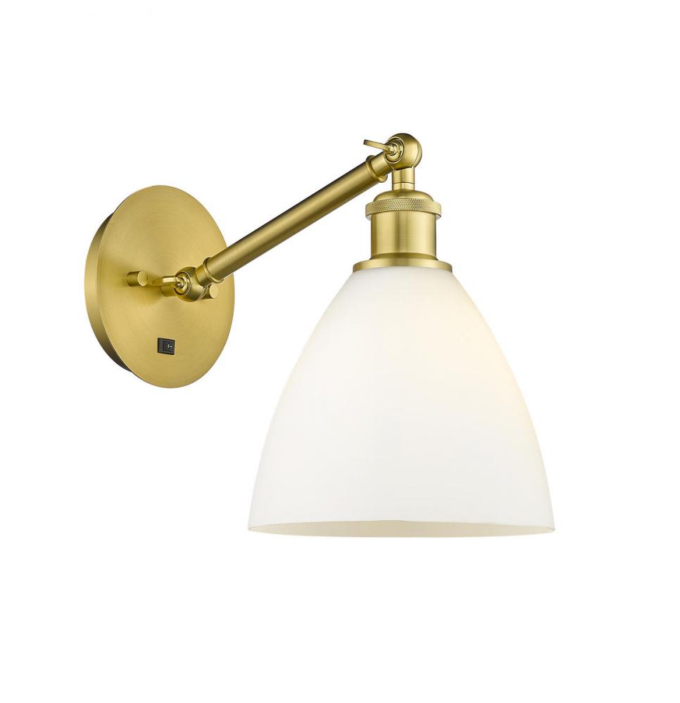 Bristol - 1 Light - 8 inch - Satin Gold - Sconce