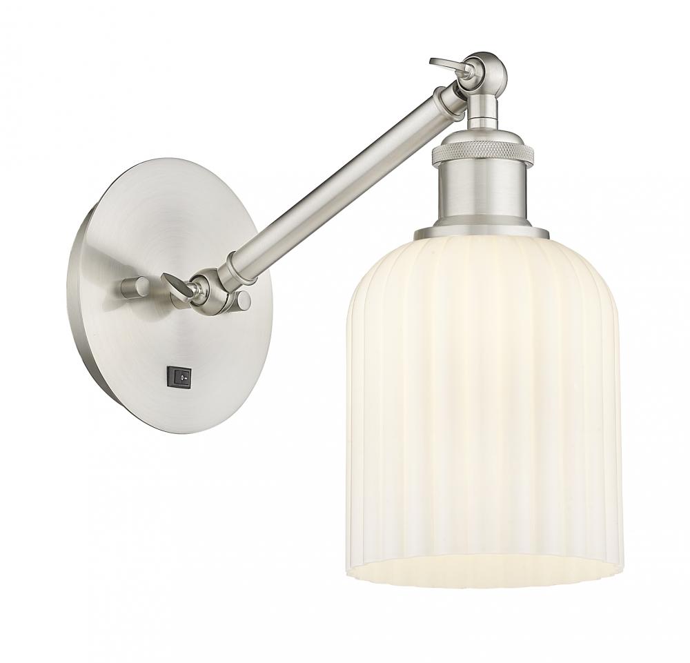 Bridal Veil - 1 Light - 5 inch - Brushed Satin Nickel - Sconce