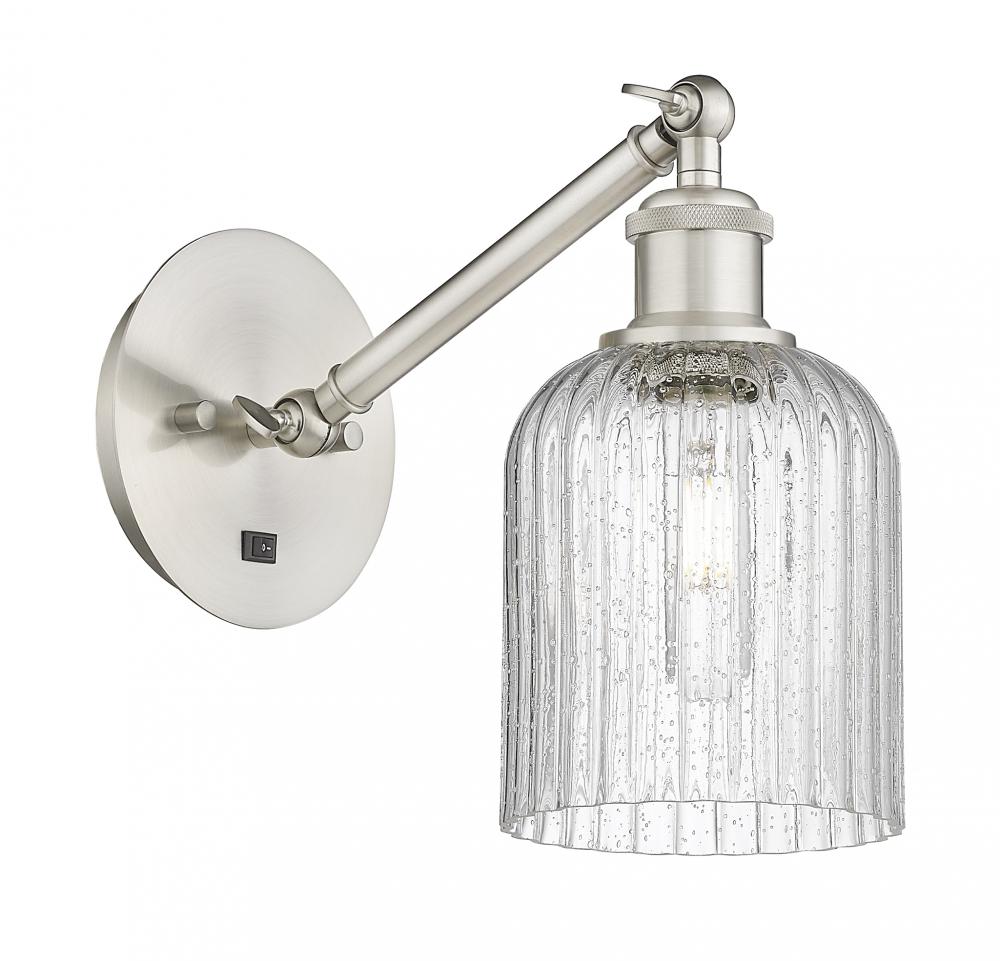 Bridal Veil - 1 Light - 5 inch - Brushed Satin Nickel - Sconce