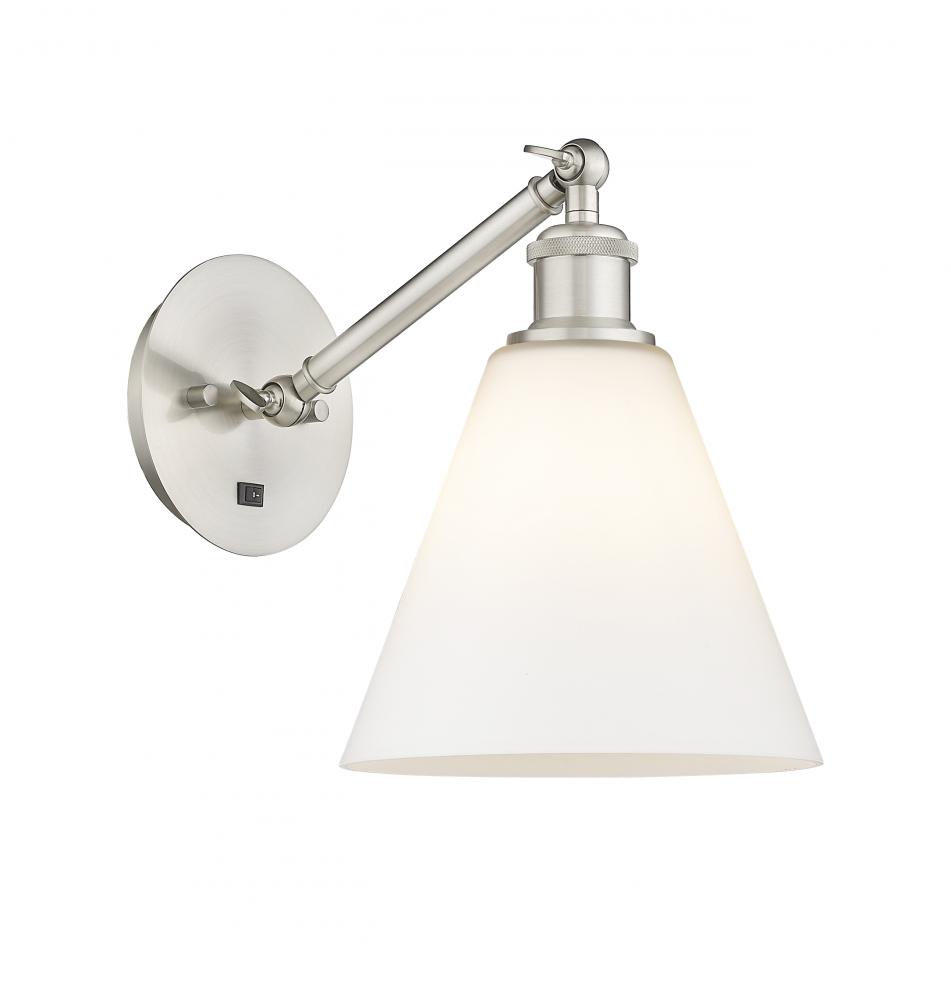 Berkshire - 1 Light - 8 inch - Brushed Satin Nickel - Sconce