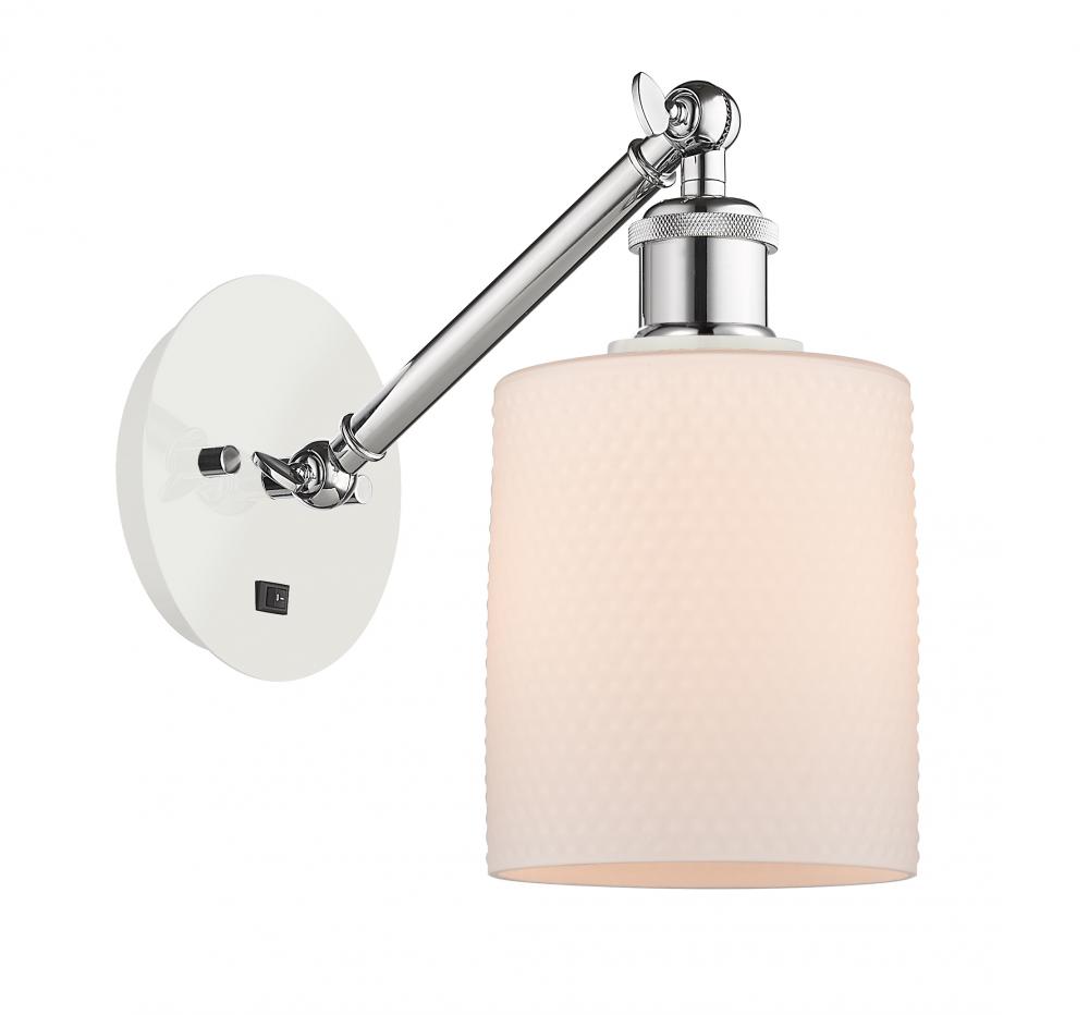 Cobbleskill - 1 Light - 5 inch - White Polished Chrome - Sconce