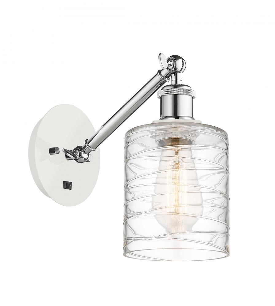 Cobbleskill - 1 Light - 5 inch - White Polished Chrome - Sconce