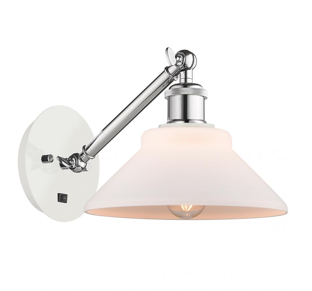 Orwell - 1 Light - 8 inch - White Polished Chrome - Sconce