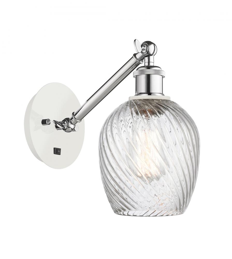 Salina - 1 Light - 6 inch - White Polished Chrome - Sconce