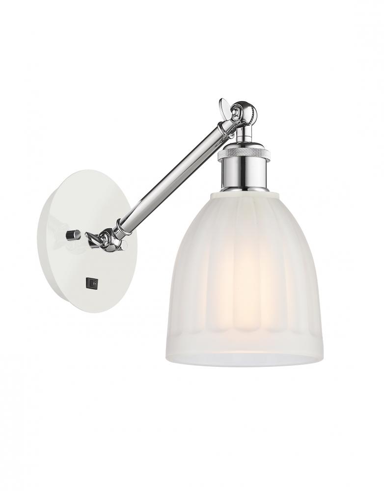 Brookfield - 1 Light - 6 inch - White Polished Chrome - Sconce