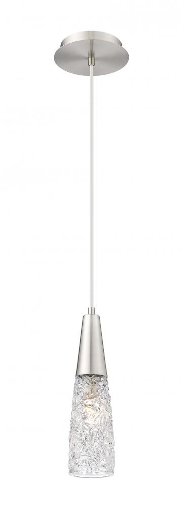 Amherst Brook - 1 Light - 3 inch - Brushed Satin Nickel - Cord Hung - Mini Pendant