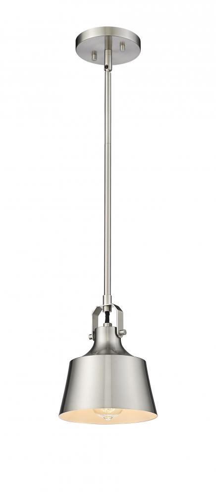 Provin - 1 Light - 7 inch - Brushed Satin Nickel - Mini Pendant