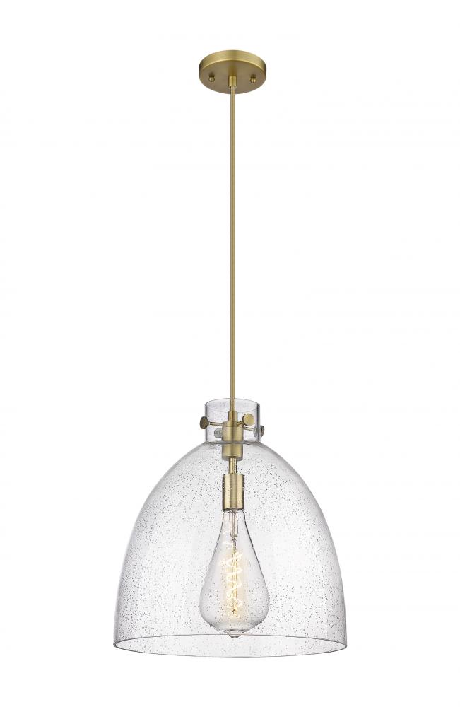 Newton Bell - 1 Light - 16 inch - Brushed Brass - Cord hung - Pendant