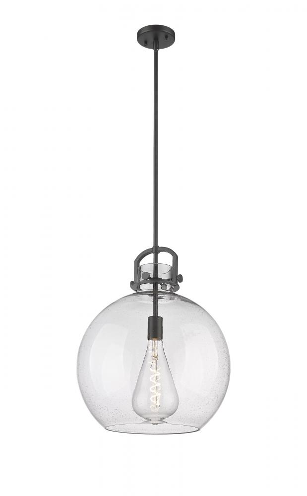 Newton Sphere - 1 Light - 16 inch - Matte Black - Multi Pendant