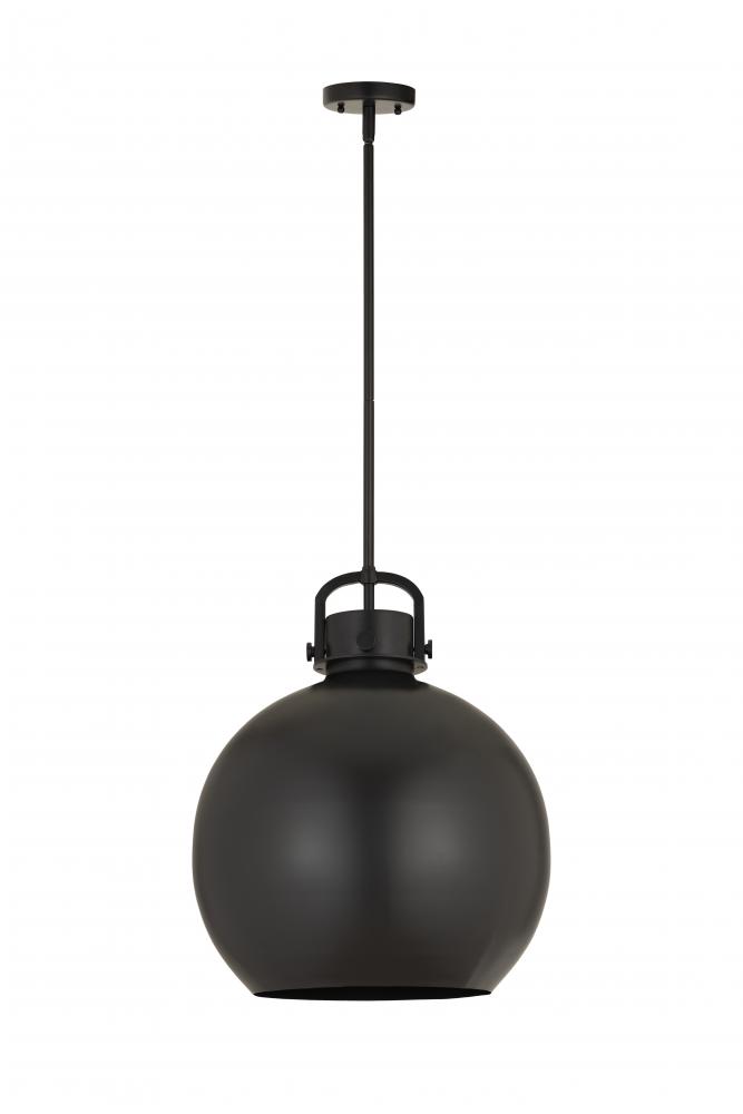 Newton Sphere - 1 Light - 16 inch - Matte Black - Multi Pendant