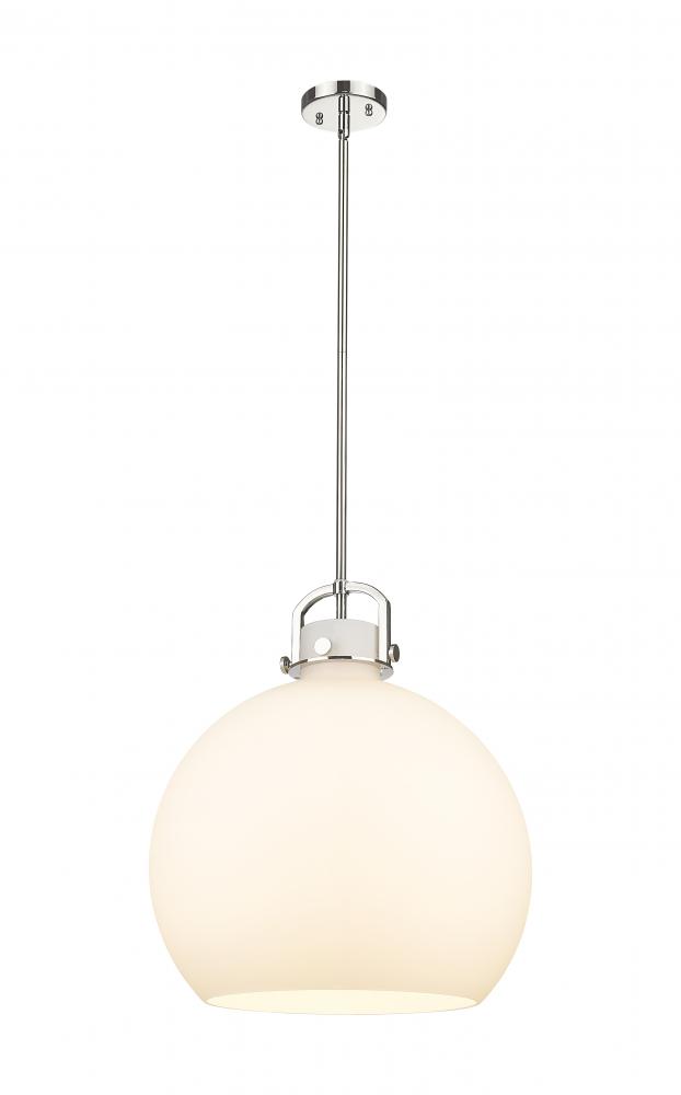 Newton Sphere - 1 Light - 18 inch - Polished Nickel - Multi Pendant