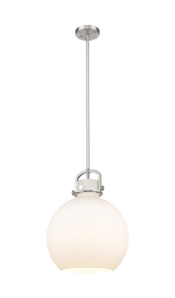 Newton Sphere - 1 Light - 14 inch - Satin Nickel - Multi Pendant