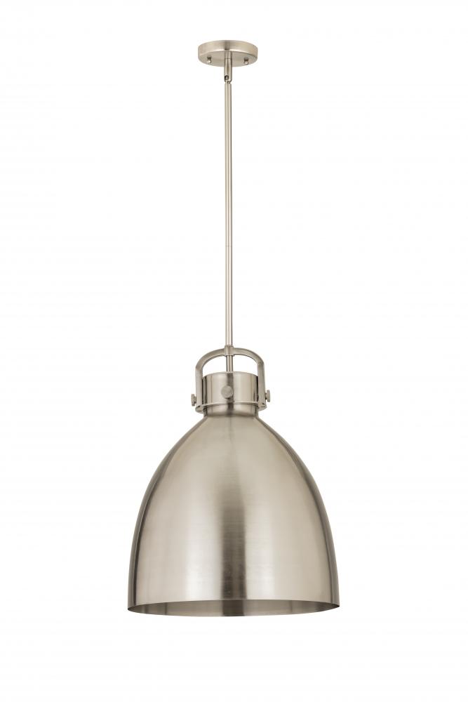 Newton Sphere - 1 Light - 16 inch - Satin Nickel - Multi Pendant