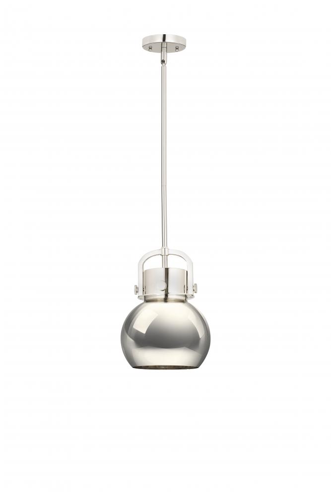 Newton Sphere - 1 Light - 8 inch - Polished Nickel - Multi Pendant