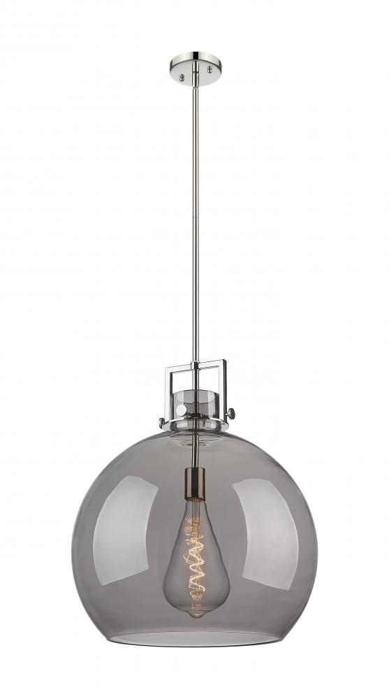 Newton Sphere - 1 Light - 18 inch - Polished Nickel - Pendant