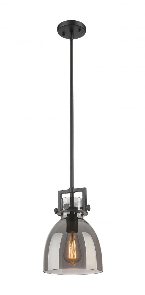 Newton Bell - 1 Light - 8 inch - Matte Black - Mini Pendant