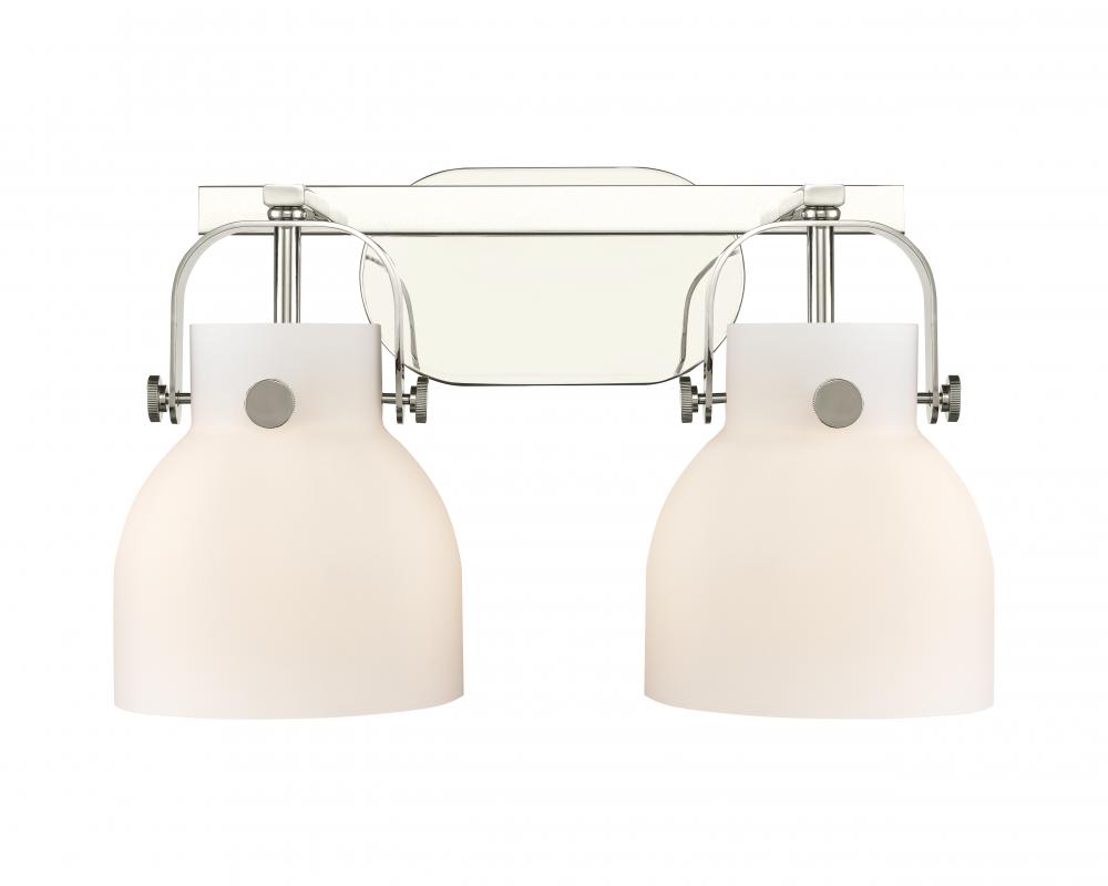 Pilaster II Bell - 2 Light - 17 inch - Polished Nickel - Bath Vanity Light